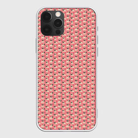 Чехол для iPhone 12 Pro Max с принтом Мопсики на розовом в Курске, Силикон |  | домашние животные | мопс | пес | песик | собака | собачка