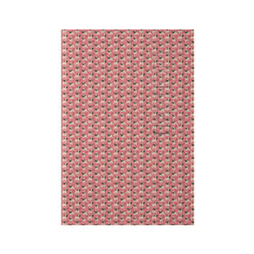 Обложка для паспорта матовая кожа с принтом Мопсики на розовом в Курске, натуральная матовая кожа | размер 19,3 х 13,7 см; прозрачные пластиковые крепления | домашние животные | мопс | пес | песик | собака | собачка