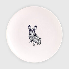 Тарелка 3D с принтом Суровый бульдог в Курске, фарфор | диаметр - 210 мм
диаметр для нанесения принта - 120 мм | бульдог | домашние животные | пес | песик | собака | собачка | французский бульдог