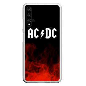 Чехол для Honor 20 с принтом AC DC в Курске, Силикон | Область печати: задняя сторона чехла, без боковых панелей | ac dc | logo | metal | music | rock | лого | логотип | метал | музыка | рок