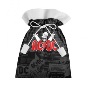 Подарочный 3D мешок с принтом AC/DC в Курске, 100% полиэстер | Размер: 29*39 см | Тематика изображения на принте: ас | ац | диси | дс | дц | исидиси | эйси