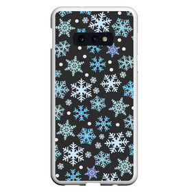 Чехол для Samsung S10E с принтом Snow в Курске, Силикон | Область печати: задняя сторона чехла, без боковых панелей | deer | ho | merry christmas | new year | santa | xmas | дед мороз | зима | клаус | новый год | ночь | олени | праздник | рождество | санта | снег