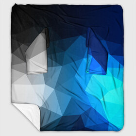 Плед с рукавами с принтом Gray&Blue collection abstract в Курске, 100% полиэстер | Закругленные углы, все края обработаны. Ткань не мнется и не растягивается. Размер 170*145 | abstraction | geometry | polygon | абстракция | геометрия | грань | краски | кубик | кубики | линии | мозаика | полигон | разноцветные | ребро | текстура | тени | узор