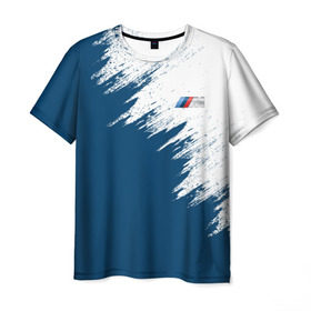 Мужская футболка 3D с принтом BMW в Курске, 100% полиэфир | прямой крой, круглый вырез горловины, длина до линии бедер | bmw | car | race | авто | бмв | гонки | краска | марка | машина