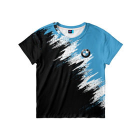 Детская футболка 3D с принтом BMW в Курске, 100% гипоаллергенный полиэфир | прямой крой, круглый вырез горловины, длина до линии бедер, чуть спущенное плечо, ткань немного тянется | bmw | car | race | авто | бмв | гонки | краска | марка | машина