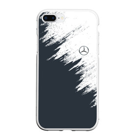 Чехол для iPhone 7Plus/8 Plus матовый с принтом Mercedes в Курске, Силикон | Область печати: задняя сторона чехла, без боковых панелей | amg | car | mercedes | race | авто | гонки | краска | марка | машина | мерс | мерседес