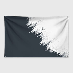 Флаг-баннер с принтом Mercedes в Курске, 100% полиэстер | размер 67 х 109 см, плотность ткани — 95 г/м2; по краям флага есть четыре люверса для крепления | amg | car | mercedes | race | авто | гонки | краска | марка | машина | мерс | мерседес