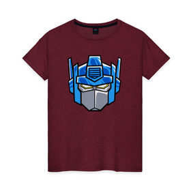 Женская футболка хлопок с принтом Transformers в Курске, 100% хлопок | прямой крой, круглый вырез горловины, длина до линии бедер, слегка спущенное плечо | transformers | трансформеры