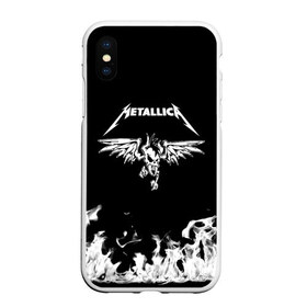 Чехол для iPhone XS Max матовый с принтом Metallica в Курске, Силикон | Область печати: задняя сторона чехла, без боковых панелей | metallica | группа | джеймс хэтфилд | кирк хэмметт | ларс ульрих | метал | металика | металлика | миталика | музыка | роберт трухильо | рок | трэш | трэшметал | хард | хардрок | хеви | хевиметал