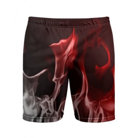 Мужские шорты 3D спортивные с принтом Огонь и дым в Курске,  |  | fire | flame | in fire | smoke | в огне | дым | огненный | огонь | текстуры