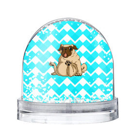 Снежный шар с принтом Забавный мопс в Курске, Пластик | Изображение внутри шара печатается на глянцевой фотобумаге с двух сторон | animal | dog | pet | pug | puppy | арт | бульдог | животные | милые | мопс | пес | собаки | текстура