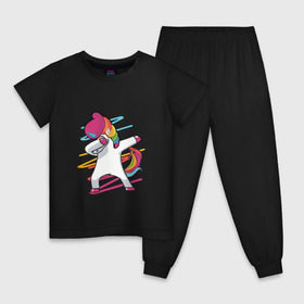 Детская пижама хлопок с принтом Единорог радуга в Курске, 100% хлопок |  брюки и футболка прямого кроя, без карманов, на брюках мягкая резинка на поясе и по низу штанин
 | единорог | лошадки | пони | радуга