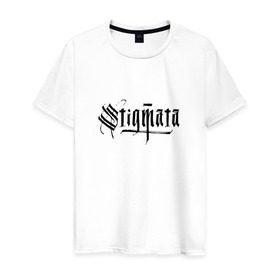 Мужская футболка хлопок с принтом Stigmata в Курске, 100% хлопок | прямой крой, круглый вырез горловины, длина до линии бедер, слегка спущенное плечо. | stigmata | стигмата