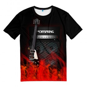 Мужская футболка 3D с принтом The Offspring в Курске, 100% полиэфир | прямой крой, круглый вырез горловины, длина до линии бедер | Тематика изображения на принте: 