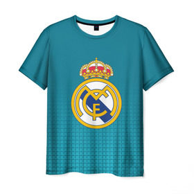 Мужская футболка 3D с принтом Real Madrid 2018 Original в Курске, 100% полиэфир | прямой крой, круглый вырез горловины, длина до линии бедер | emirates | fc | real madrid | геометрия | реал мадрид | футбольный клуб | эмблема