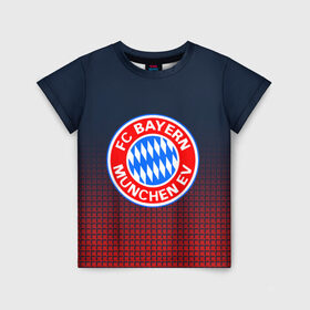 Детская футболка 3D с принтом FC Bayern 2018 Original в Курске, 100% гипоаллергенный полиэфир | прямой крой, круглый вырез горловины, длина до линии бедер, чуть спущенное плечо, ткань немного тянется | bayern | fc | бавария | спорт | спортивные | футбол | футбольный клуб