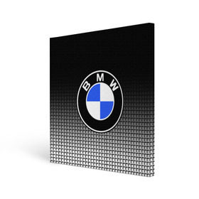 Холст квадратный с принтом BMW 2018 Black and White IV в Курске, 100% ПВХ |  | Тематика изображения на принте: bmw | автомобильные | бмв | машины