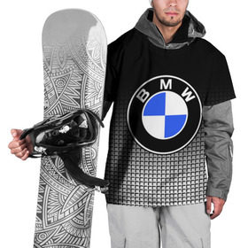Накидка на куртку 3D с принтом BMW 2018 Black and White IV в Курске, 100% полиэстер |  | bmw | автомобильные | бмв | машины