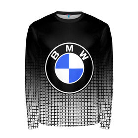 Мужской лонгслив 3D с принтом BMW 2018 Black and White IV в Курске, 100% полиэстер | длинные рукава, круглый вырез горловины, полуприлегающий силуэт | bmw | автомобильные | бмв | машины