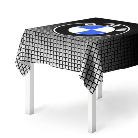Скатерть 3D с принтом BMW 2018 Black and White IV в Курске, 100% полиэстер (ткань не мнется и не растягивается) | Размер: 150*150 см | Тематика изображения на принте: bmw | автомобильные | бмв | машины