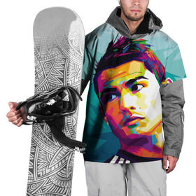 Накидка на куртку 3D с принтом Cristiano Ronaldo в Курске, 100% полиэстер |  | криштиану | реал мадрид | роналду