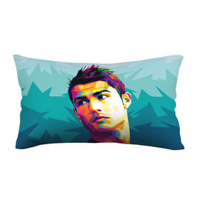 Подушка 3D антистресс с принтом Cristiano Ronaldo в Курске, наволочка — 100% полиэстер, наполнитель — вспененный полистирол | состоит из подушки и наволочки на молнии | криштиану | реал мадрид | роналду