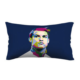 Подушка 3D антистресс с принтом Cristiano Ronaldo в Курске, наволочка — 100% полиэстер, наполнитель — вспененный полистирол | состоит из подушки и наволочки на молнии | криштиану | реал мадрид | роналду