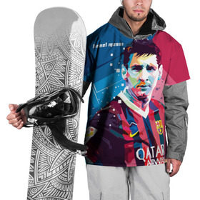Накидка на куртку 3D с принтом Lionel Messi в Курске, 100% полиэстер |  | barcelona | lionel | messi | барселона | лионель | месси | поп арт