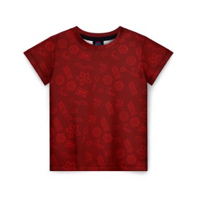 Детская футболка 3D с принтом Очень Странные дела Бомбинг в Курске, 100% гипоаллергенный полиэфир | прямой крой, круглый вырез горловины, длина до линии бедер, чуть спущенное плечо, ткань немного тянется | stranger things | паттерн | триллер