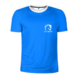 Мужская футболка 3D спортивная с принтом Team Liquid Uniform в Курске, 100% полиэстер с улучшенными характеристиками | приталенный силуэт, круглая горловина, широкие плечи, сужается к линии бедра | Тематика изображения на принте: dota | dota 2 | rpg | support | team | team liquid | дизайн | дота | игры | известные | киберспорт | логотип | спорт | униформа | эмблема