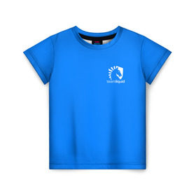 Детская футболка 3D с принтом Team Liquid Uniform в Курске, 100% гипоаллергенный полиэфир | прямой крой, круглый вырез горловины, длина до линии бедер, чуть спущенное плечо, ткань немного тянется | dota | dota 2 | rpg | support | team | team liquid | дизайн | дота | игры | известные | киберспорт | логотип | спорт | униформа | эмблема