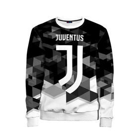 Детский свитшот 3D с принтом Juventus 2018 Geometry Sport в Курске, 100% полиэстер | свободная посадка, прямой крой, мягкая тканевая резинка на рукавах и понизу свитшота | juventus | спорт | спортивные | футбол | футбольный клуб | ювентус