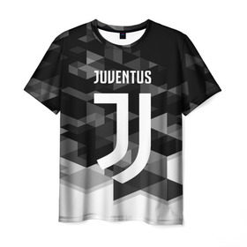 Мужская футболка 3D с принтом Juventus 2018 Geometry Sport в Курске, 100% полиэфир | прямой крой, круглый вырез горловины, длина до линии бедер | juventus | спорт | спортивные | футбол | футбольный клуб | ювентус