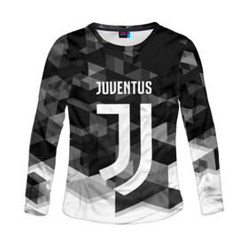 Женский лонгслив 3D с принтом Juventus 2018 Geometry Sport в Курске, 100% полиэстер | длинные рукава, круглый вырез горловины, полуприлегающий силуэт | juventus | спорт | спортивные | футбол | футбольный клуб | ювентус