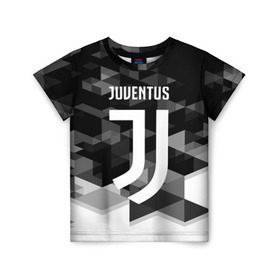 Детская футболка 3D с принтом Juventus 2018 Geometry Sport в Курске, 100% гипоаллергенный полиэфир | прямой крой, круглый вырез горловины, длина до линии бедер, чуть спущенное плечо, ткань немного тянется | Тематика изображения на принте: juventus | спорт | спортивные | футбол | футбольный клуб | ювентус