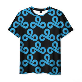 Мужская футболка 3D с принтом Team Cloud cs:go collection в Курске, 100% полиэфир | прямой крой, круглый вырез горловины, длина до линии бедер | awp | cloud | counter strike | game | skin | team cloud | авп | игры | скин | текстуры