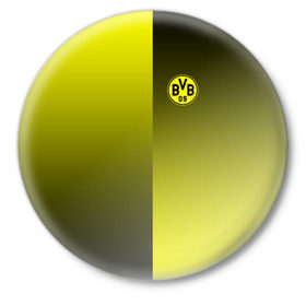 Значок с принтом FC Borussia 2018 Reverse в Курске,  металл | круглая форма, металлическая застежка в виде булавки | Тематика изображения на принте: 