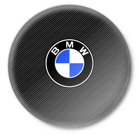 Значок с принтом BMW CARBON в Курске,  металл | круглая форма, металлическая застежка в виде булавки | bmw | bmw motorsport | bmw performance | carbon | m | motorsport | performance | sport | бмв | карбон | моторспорт | спорт