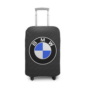 Чехол для чемодана 3D с принтом BMW CARBON в Курске, 86% полиэфир, 14% спандекс | двустороннее нанесение принта, прорези для ручек и колес | bmw | bmw motorsport | bmw performance | carbon | m | motorsport | performance | sport | бмв | карбон | моторспорт | спорт