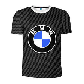 Мужская футболка 3D спортивная с принтом BMW CARBON в Курске, 100% полиэстер с улучшенными характеристиками | приталенный силуэт, круглая горловина, широкие плечи, сужается к линии бедра | Тематика изображения на принте: bmw | bmw motorsport | bmw performance | carbon | m | motorsport | performance | sport | бмв | карбон | моторспорт | спорт