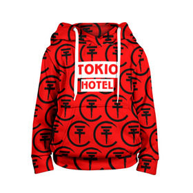 Детская толстовка 3D с принтом Tokio Hotel band logo 2018 в Курске, 100% полиэстер | двухслойный капюшон со шнурком для регулировки, мягкие манжеты на рукавах и по низу толстовки, спереди карман-кенгуру с мягким внутренним слоем | Тематика изображения на принте: logo | music | pop | rock | tokio hotel | альтернатива | германия | металл | музыка | музыкальный | поп | рок