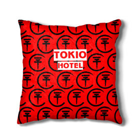 Подушка 3D с принтом Tokio Hotel band logo 2018 в Курске, наволочка – 100% полиэстер, наполнитель – холлофайбер (легкий наполнитель, не вызывает аллергию). | состоит из подушки и наволочки. Наволочка на молнии, легко снимается для стирки | Тематика изображения на принте: logo | music | pop | rock | tokio hotel | альтернатива | германия | металл | музыка | музыкальный | поп | рок