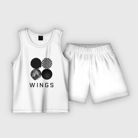 Детская пижама с шортами хлопок с принтом BTS wings в Курске,  |  | bangtan boys | bts | bts army | бантаны бтс