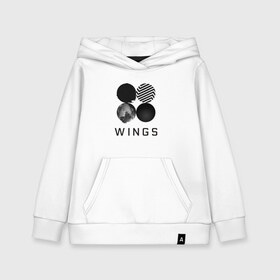 Детская толстовка хлопок с принтом BTS wings в Курске, 100% хлопок | Круглый горловой вырез, эластичные манжеты, пояс, капюшен | bangtan boys | bts | bts army | бантаны бтс