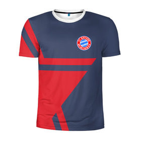 Мужская футболка 3D спортивная с принтом FC Bayern 2018 STAR в Курске, 100% полиэстер с улучшенными характеристиками | приталенный силуэт, круглая горловина, широкие плечи, сужается к линии бедра | bayern | fc | бавария | спорт | спортивные | фк | футбол | футбольный клуб