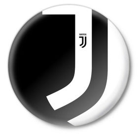 Значок с принтом Juventus 2018 Original в Курске,  металл | круглая форма, металлическая застежка в виде булавки | Тематика изображения на принте: fc | fly emirates | лого | париж | спорт | спортивные | фк | футбольный клуб