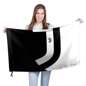 Флаг 3D с принтом Juventus 2018 Original в Курске, 100% полиэстер | плотность ткани — 95 г/м2, размер — 67 х 109 см. Принт наносится с одной стороны | fc | fly emirates | лого | париж | спорт | спортивные | фк | футбольный клуб