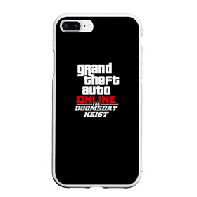 Чехол для iPhone 7Plus/8 Plus матовый с принтом GTA Online The Doomsday Heist в Курске, Силикон | Область печати: задняя сторона чехла, без боковых панелей | auto | dead | grand | gta | gta5 | rdr | red | redemption | rockstar | theft | гта | день | судный