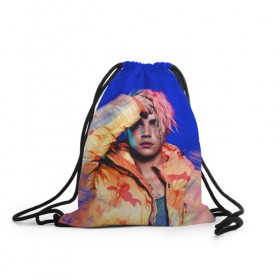 Рюкзак-мешок 3D с принтом Justin Bieber в Курске, 100% полиэстер | плотность ткани — 200 г/м2, размер — 35 х 45 см; лямки — толстые шнурки, застежка на шнуровке, без карманов и подкладки | 