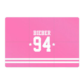 Магнитный плакат 3Х2 с принтом Bieber Team Pink в Курске, Полимерный материал с магнитным слоем | 6 деталей размером 9*9 см | bieber | justin bieber | бибер | джастин бибер